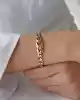 Hologramlı Altın Gurmet Zincir Bileklik