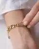 Hologramlı Altın Gurmet Zincir Bileklik