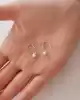 İnci Uçlu Altın Küpe