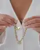 Kalp Yıldız Sallantılı Mix Zincir Bileklik