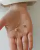 Kutup Yıldızı Uçlu Altın Küpe