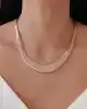 Leopar Desenli Altın Zincir Kolye
