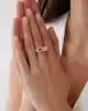 Mavi Taşlı Şövalye Yüzük