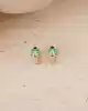 Mavi Uğur Böcekli Altın Çocuk Küpe