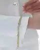 Mineli ve Taşlı Altın Zincir Bileklik