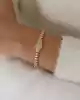 Mini Dörtgen Taşlı Altın Bileklik