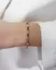 Pembe Taşlı Altın Bileklik