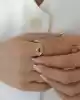 Pembe Taşlı Altın Şövalye Yüzük