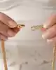 Püsküllü Örgü Altın Kolye
