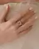 Renkli Taşlı Altın Yüzük