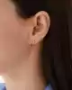 Sıra Yıldız Altın Küpe
