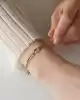 Taş Detaylı Altın Ataç Zincir Bileklik