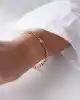 Taş Detaylı Altın Zincir Bileklik