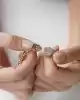 Taş Detaylı Çizgi Zincir Bileklik