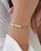 Taş Detaylı Mini Kare Bileklik