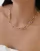 Taşlı Altın Gurmet Zincir