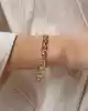 Taşlı Altın Zincir Bileklik