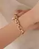 Taşlı Altın Zincir Bileklik
