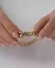 Taşlı Gurmet Zincir Bileklik