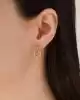 Çift Kullanımlı Taşlı Altın Küpe