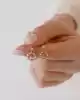 Çift Kullanımlı Taşlı Altın Küpe