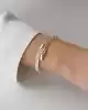 Taşlı Hareketli Kelepçe Bileklik