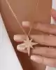 Taşlı Kutup Yıldızı Altın Kolye