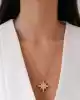 Taşlı Kutup Yıldızı Altın Kolye