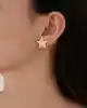 Taşlı Yıldız Zincir Küpe