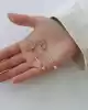 Top ve Çubuk Sallantılı Altın Küpe