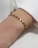 Yeşil Taşlı Mini Daire Bileklik