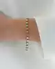 Yeşil Taşlı Mini Daire Bileklik