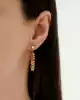 Yıldız Sallantılı Altın Küpe