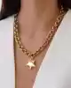 Yıldız Uçlu Altın Zincir