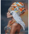 Afrikalı Güzel 12 Sayılarla Boyama Seti Kasnaklı