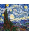 Van Gogh Yıldızlı Geceler Sayılarla Boyama Seti Kasnaklı