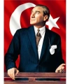Atatürk ve Bayrak Sayılarla Boyama Seti Rulo ( Kasnaksızdır)