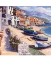 Huzurlu Kasaba İtalya Kıyıları Sayılarla Boyama Seti Rulo ( Kasnaksızdır)