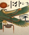 Mısır Tanrısı Horus Sayılarla Boyama Seti Rulo ( Kasnaksızdır)