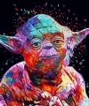 Starwars Yoda Sayılarla Boyama Seti Rulo Duvar Sticker