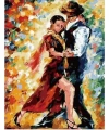 Tango Aşkı Sayılarla Boyama Seti Rulo Duvar Sticker