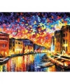 Venedik ve Gece Sayılarla Boyama Seti Rulo Duvar Sticker