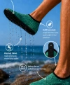 Shoecide Yeşil Dalga Desen Kadın Deniz Ayakkabısı – Hafif, Kaydırmaz, Hızlı Kuruyan Aqua Shoes