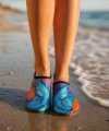 Shoecide Japon Dalgası Desen Kadın Deniz Ayakkabısı – Hafif, Kaydırmaz, Hızlı Kuruyan Aqua Shoes