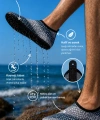 Shoecide Gri Kare Desenli Erkek Deniz Ayakkabısı – Hafif, Kaydırmaz, Hızlı Kuruyan Aqua Shoes