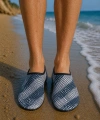 Shoecide Gri Kare Desenli Erkek Deniz Ayakkabısı – Hafif, Kaydırmaz, Hızlı Kuruyan Aqua Shoes