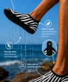 Shoecide Zebra Desen Kadın Deniz Ayakkabısı – Hafif, Kaydırmaz, Hızlı Kuruyan Aqua Shoes