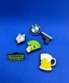 Erkek Temalı BMW Charm 6lı Premium İthal Crocs Sandalet terlik Süsleri / Jibbitz
