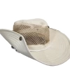 Erkek Bej Fileli Katlanabilir Düğmeli Safari Şapka