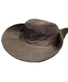 Erkek Kahverengi Fileli Katlanabilir Düğmeli Safari Şapka